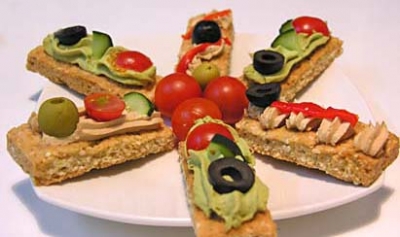 Canapés con pate