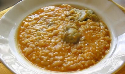 Arroz con alubias blancas